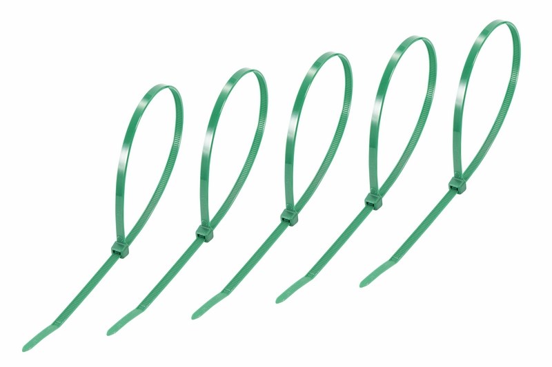 Хомуты нейлон 4,8 х 300 мм (набор 25 шт.), зеленые  REXANT 07-0303-25