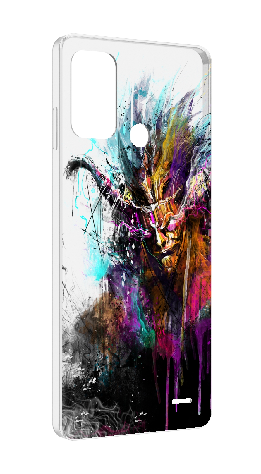 

Чехол MyPads яркий дьявол для ZTE Blade A52, Прозрачный, Tocco