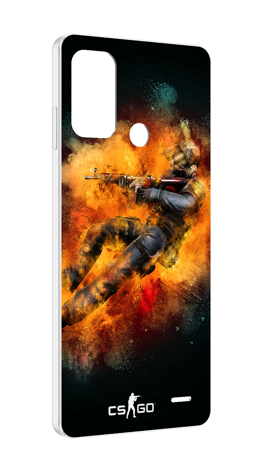 

Чехол MyPads CS-go Контр-террорист для ZTE Blade A52, Прозрачный, Tocco