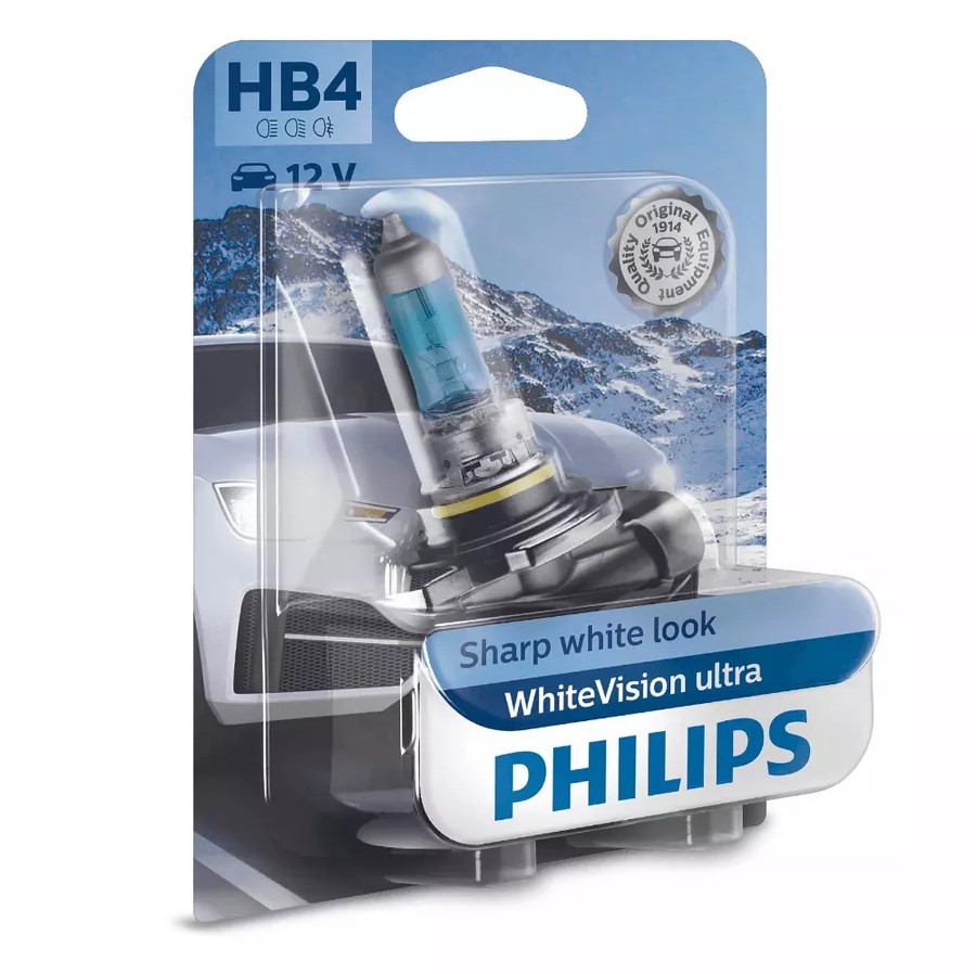 

Philips Автолампа HB4 WhiteVision Ultra 1шт