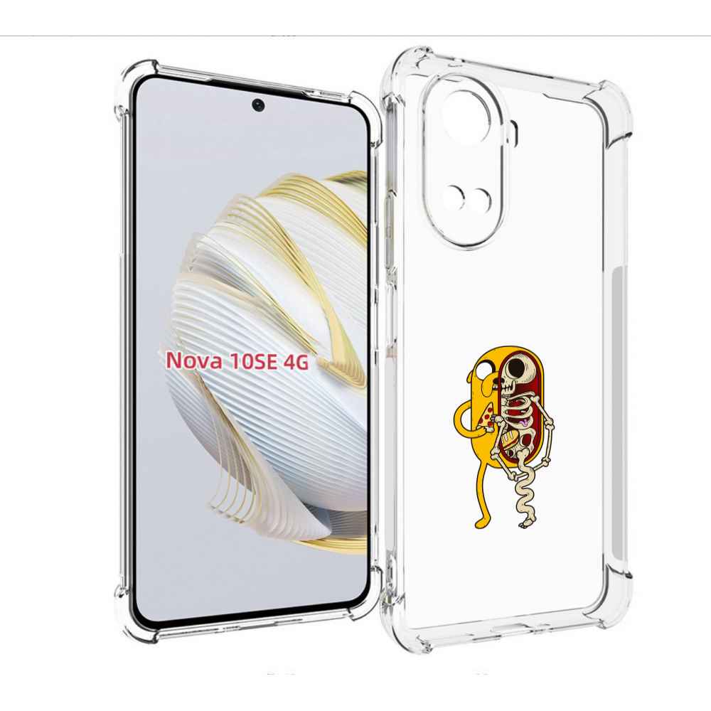 

Чехол MyPads Джейк скелет для Huawei Nova 10 SE, Прозрачный, Tocco