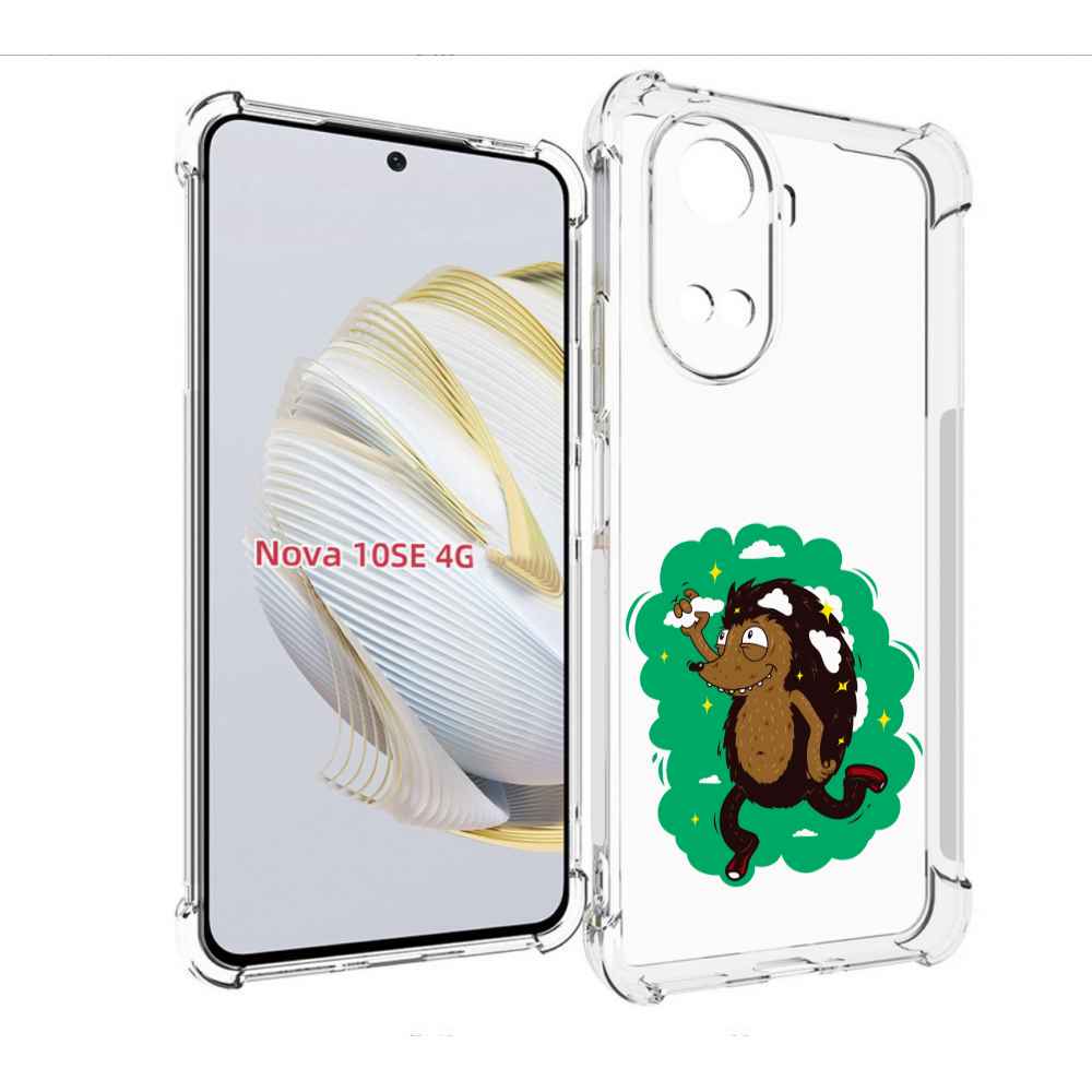 

Чехол MyPads Ежик в облаках для Huawei Nova 10 SE, Прозрачный, Tocco