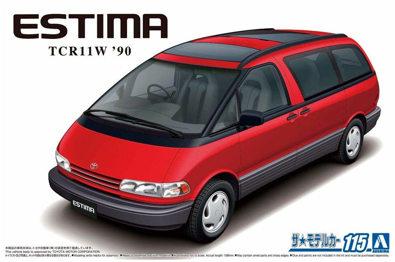 фото Сборная модель aoshima 1/24 '90 toyota tcr11w estima twin moon roof 05753