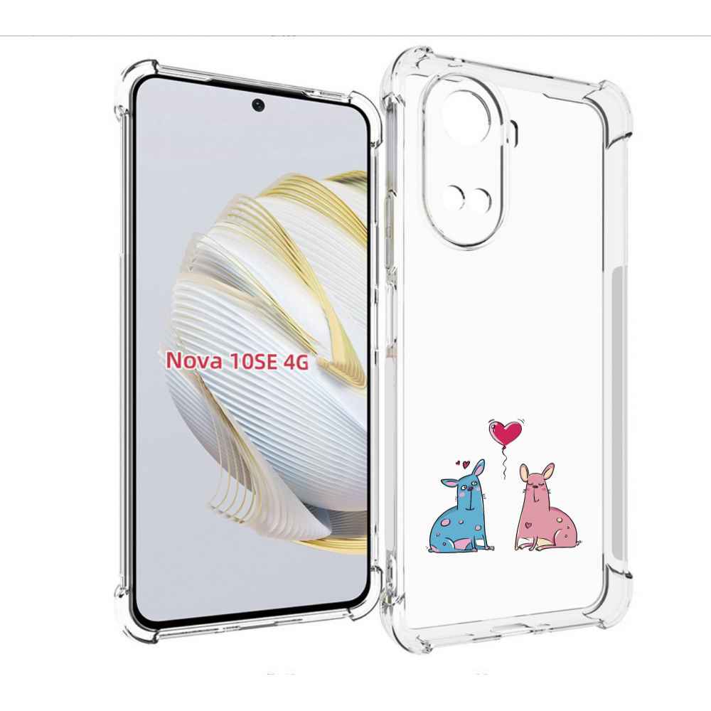 

Чехол MyPads Лама любовь для Huawei Nova 10 SE, Прозрачный, Tocco