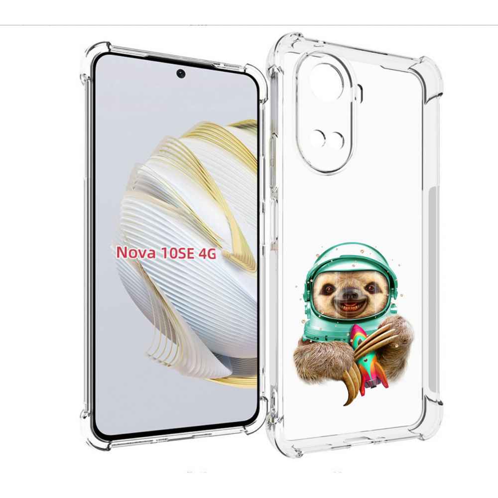 

Чехол MyPads Ленивец астронавт для Huawei Nova 10 SE, Прозрачный, Tocco