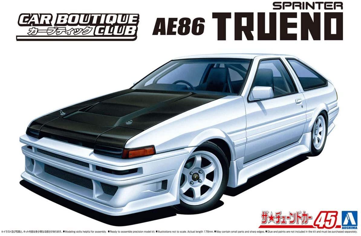 

Сборная модель Aoshima 1/24 Car Boutique Club AE86 Trueno Sprinter 05863