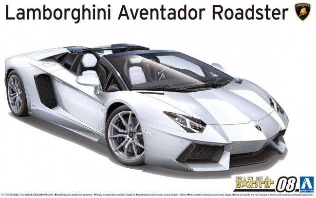 фото Сборная модель aoshima 1/24 '12 lamborghini aventador roadster 05866