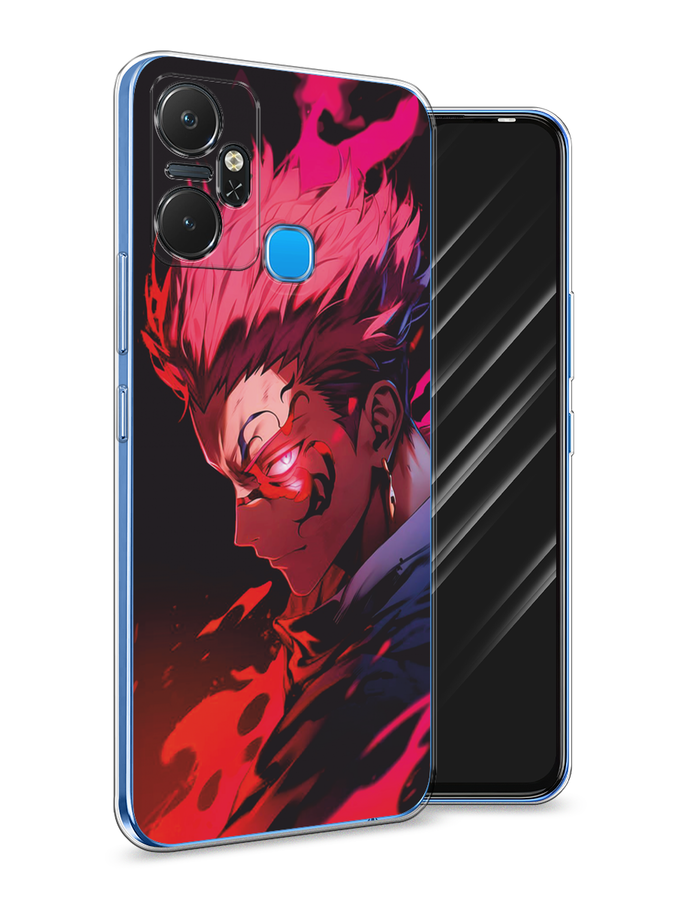 

Чехол Awog на Infinix Smart 6 Plus "Взгляд Сукуны", Розовый;красный;черный, 3102350-1