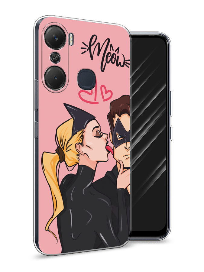 

Чехол Awog на Infinix Hot 12 Pro "Kiss of Cat Woman", Розовый;черный;бежевый, 3102450-1