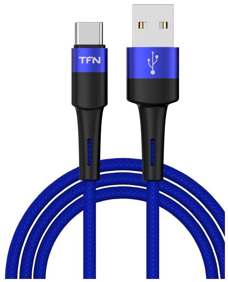 Кабель TFN USB - USB Type-C 1.2 м, синий (TFNCENVAC1MBL)