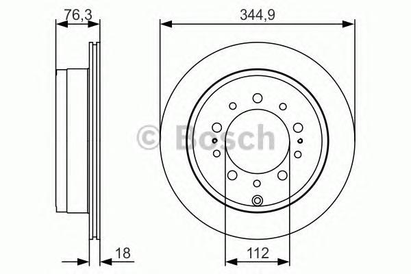 Тормозной Диск Задний Bosch 0986479R32 100045385074