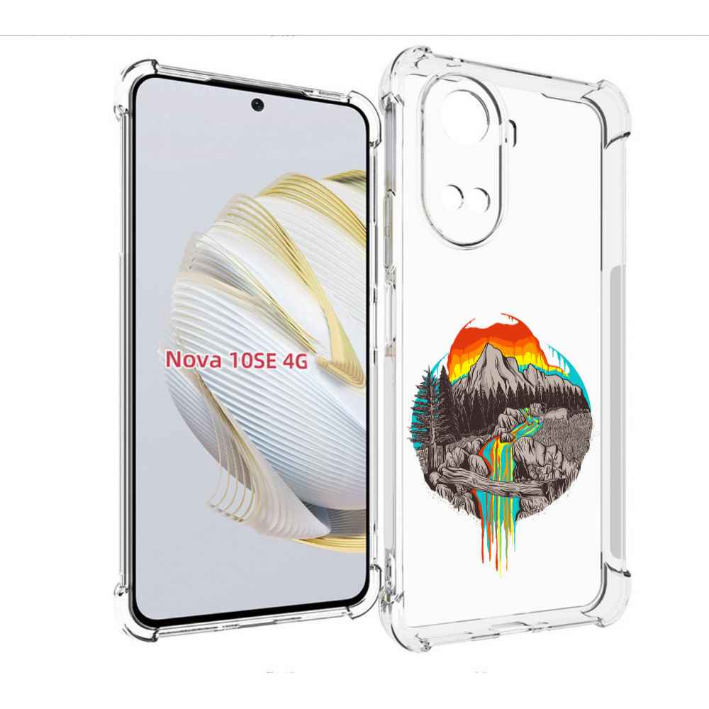 

Чехол MyPads Радужный водопад для Huawei Nova 10 SE, Прозрачный, Tocco