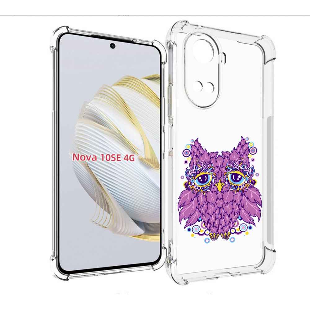 

Чехол MyPads Розовая сова для Huawei Nova 10 SE, Прозрачный, Tocco
