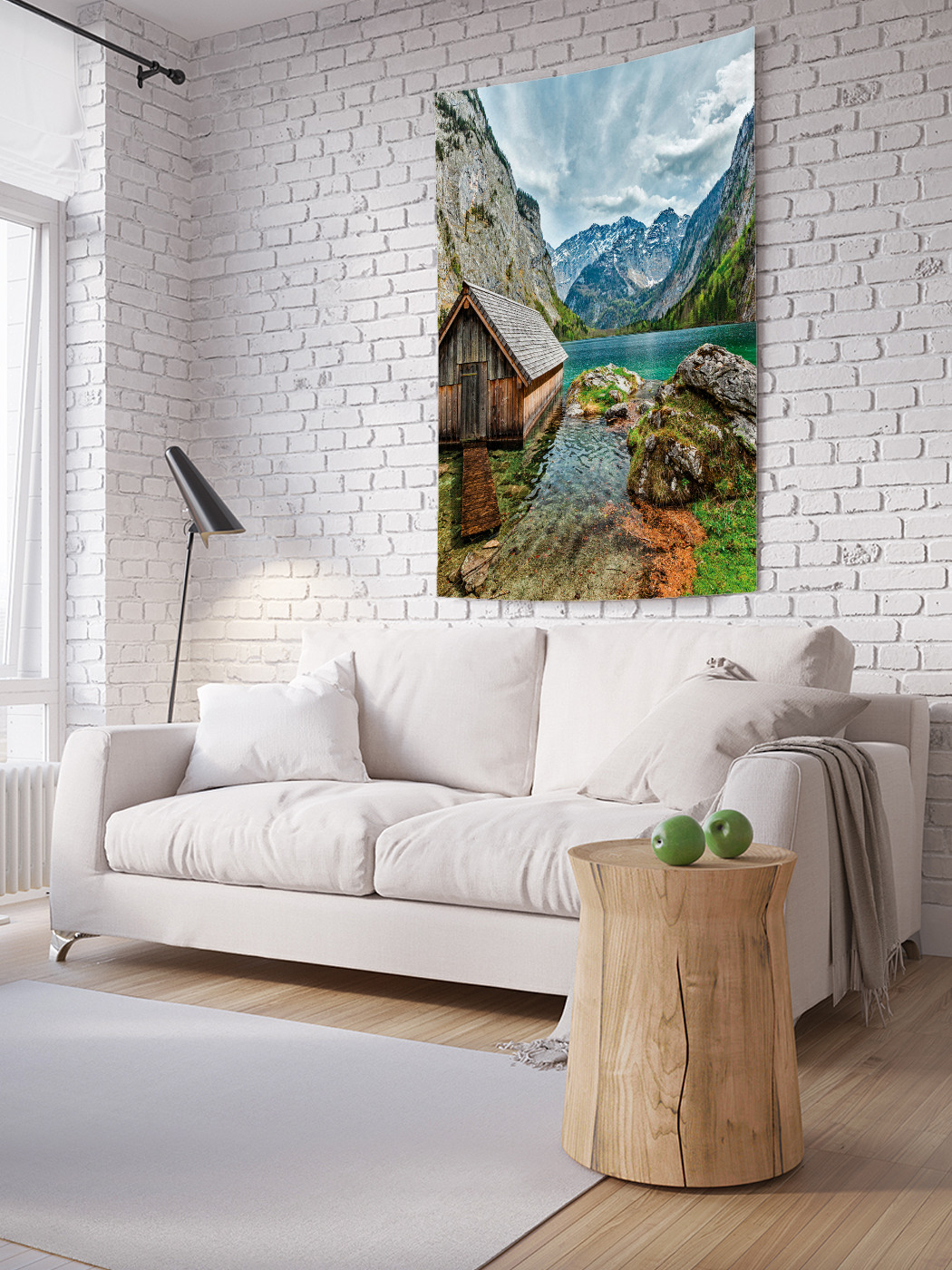 

Вертикальное фотопанно на стену JoyArty Домик в горах 100x150 см, Домик в горах