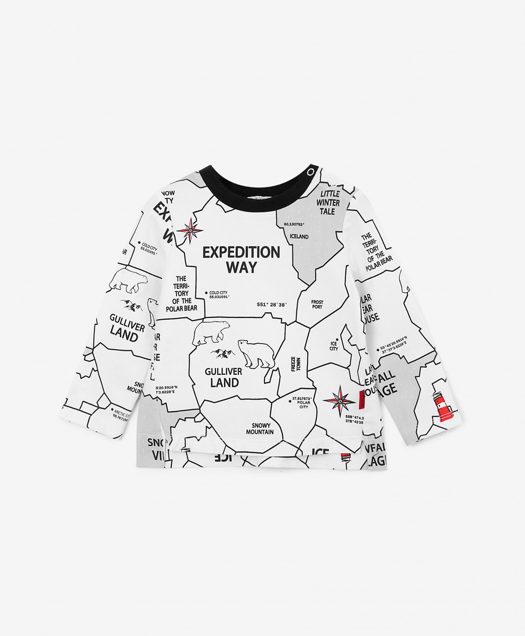 

Лонгслив детский Gulliver 22233BBC1202 цв. белый р. 74, 22233BBC1202