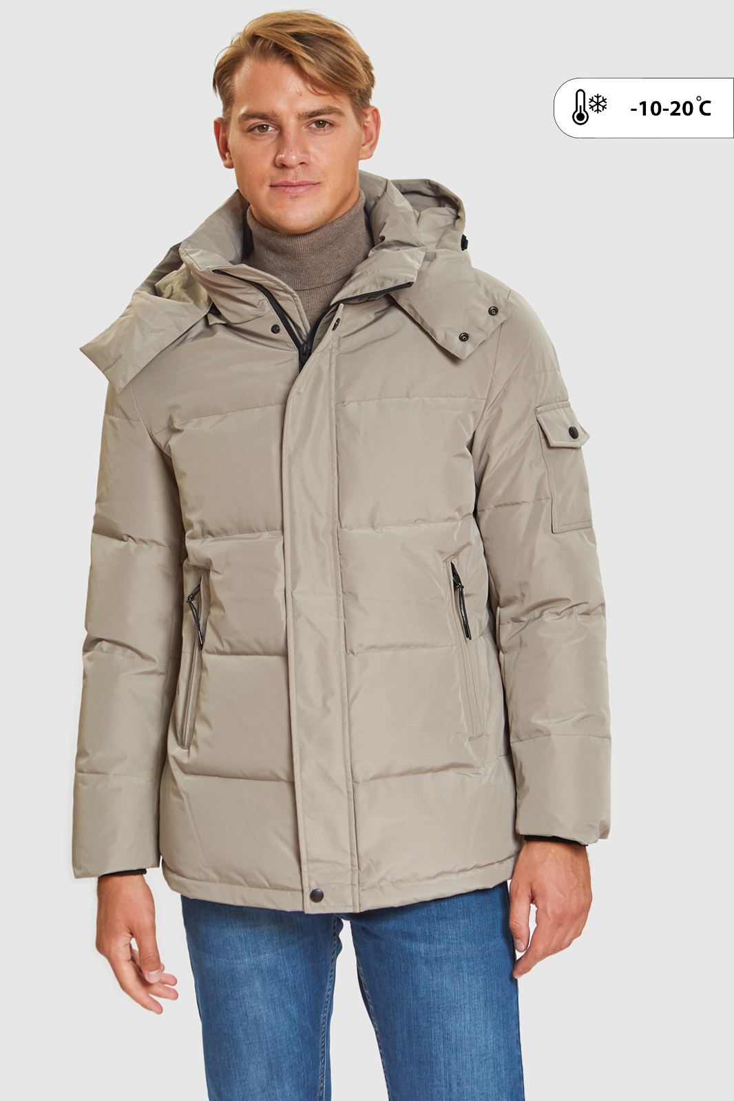 Зимняя куртка мужская Kanzler 2A-118WT-0204-21 бежевая 58