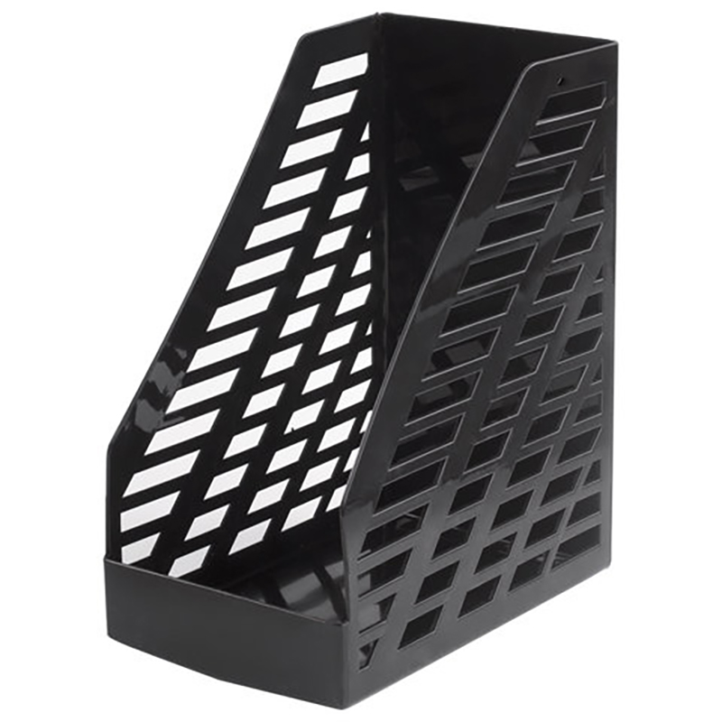 

Лоток вертикальный для бумаг BRAUBERG Standard+, 250х90х300 мм, серый, 237225, paper-tray-s-57