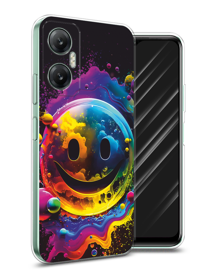 

Чехол Awog на Infinix HOT 20 5G "Кислотный смайл", Фиолетовый;желтый;синий, 3103250-1