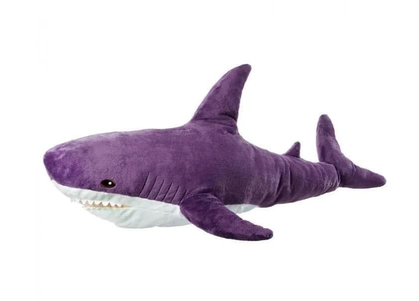 фото Мягкая игрушка yotoys акула 100 см фиолетовая shark_fioket100