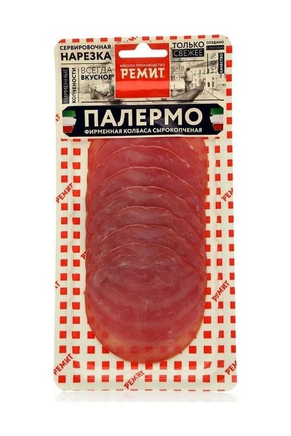 

Колбаса сырокопченая Ремит Палермо нарезка 70 г