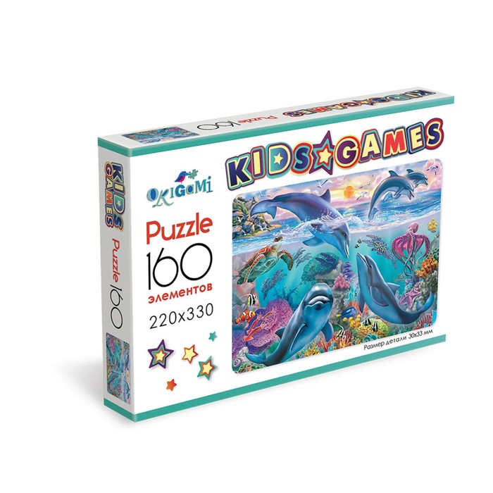 

Origami Пазл Kids games Дельфины, 160 элементов
