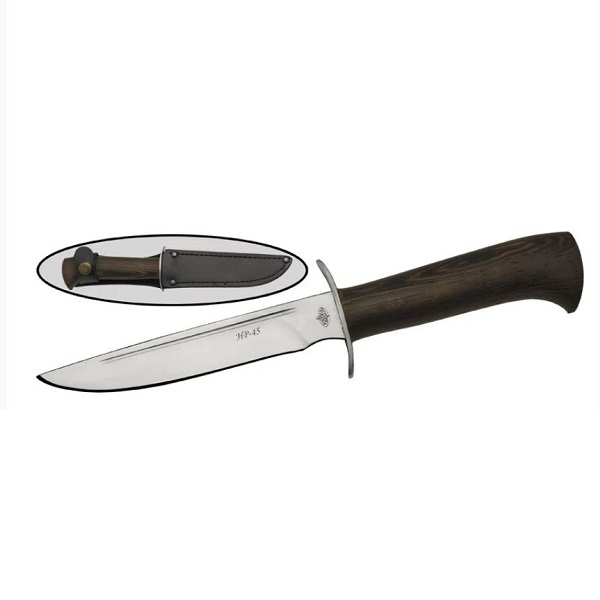 

Нож туристический НР-45, сталь AUS8, рукоять венге, Серебристый