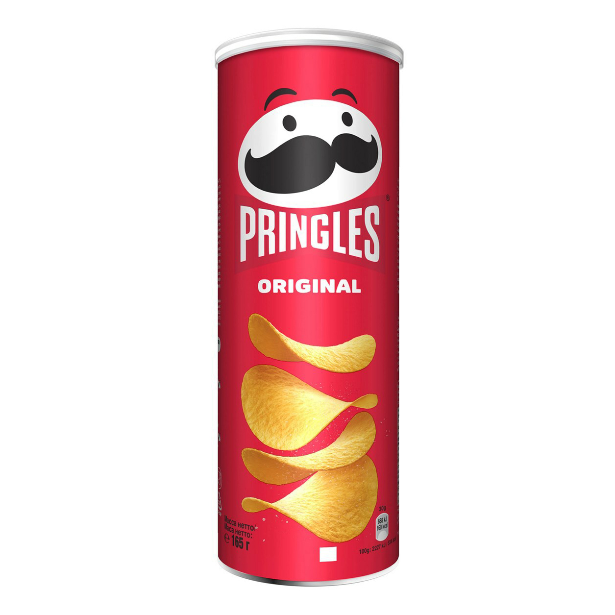 Чипсы картофельные Pringles Original 165 г, 19 шт