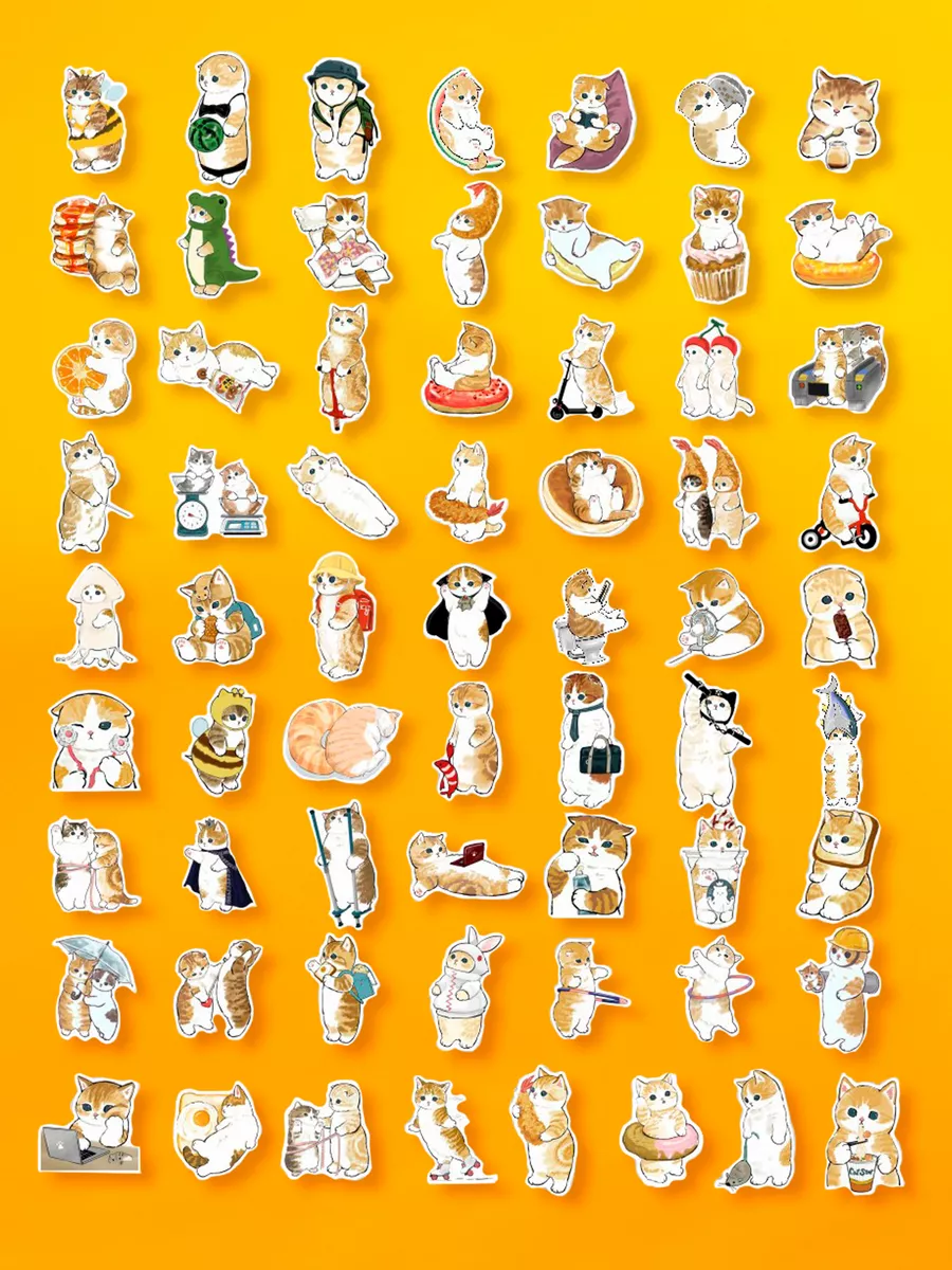 

Наклейки ShemKup милые котики shemk1-nak135, 50 шт, милые котики