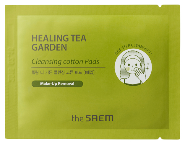 Купить Средство для очищения The SAEM Healing Tea Garden Cleansing Cotton Pads СМ3500 210 мл