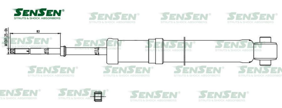 

SENSEN 31120067 Амортизатор зад. масло Audi Coupe () 1шт