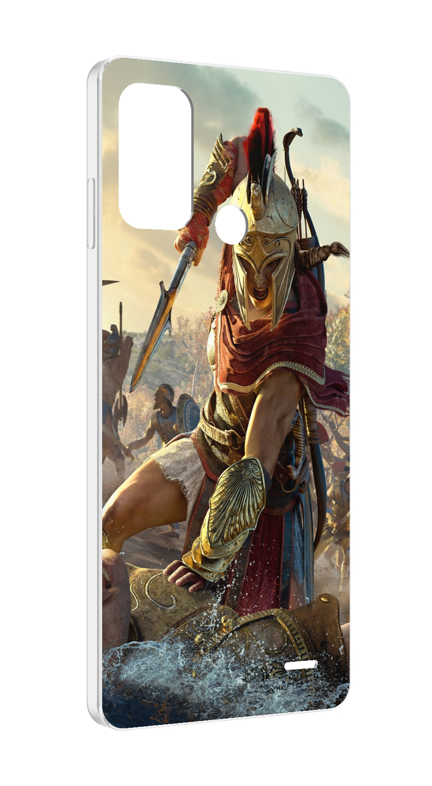 Чехол MyPads Assassin's Creed Odyssey Kassandra мужской для ZTE Blade A52