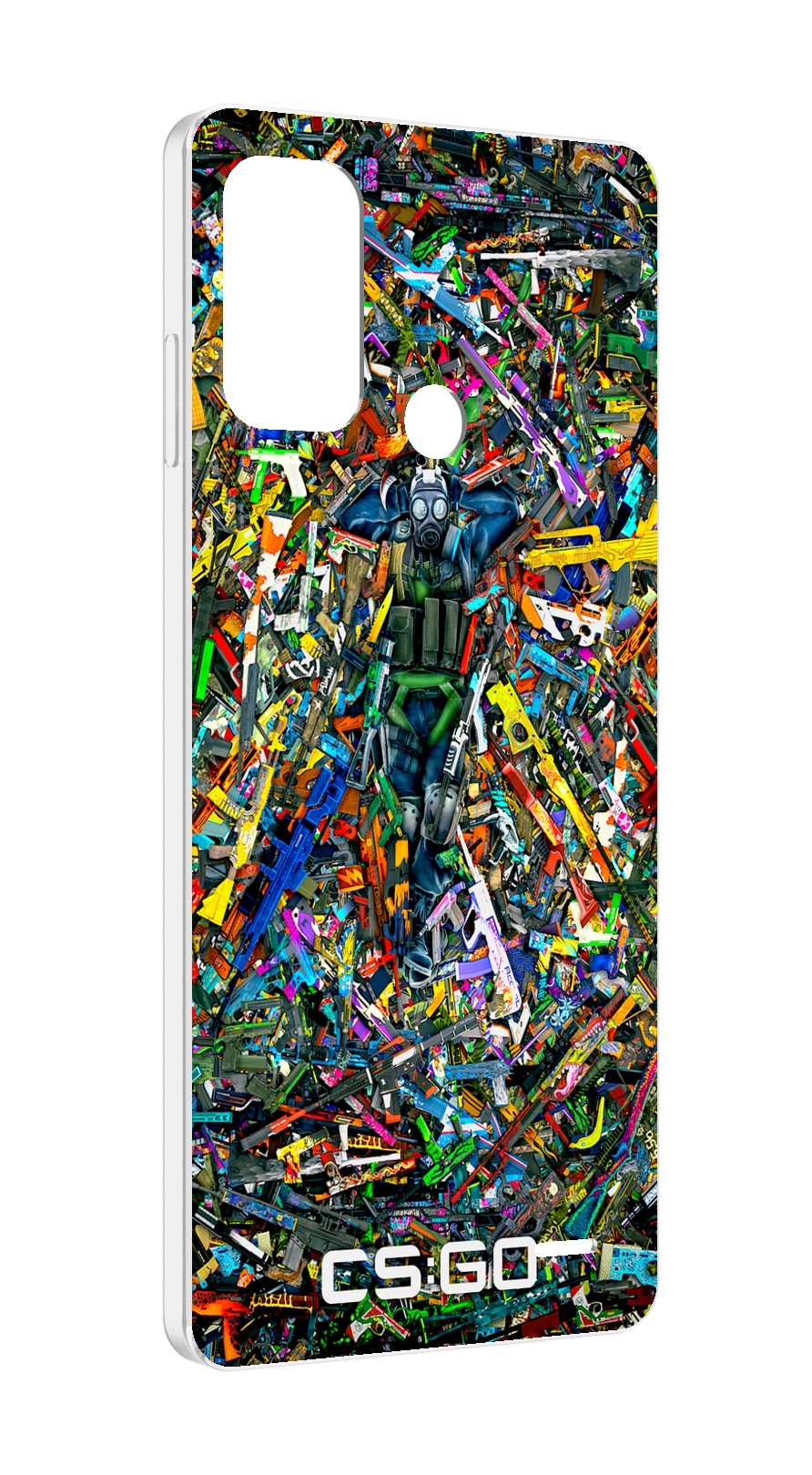 

Чехол MyPads CS GO guns skins мужской для ZTE Blade A52, Прозрачный, Tocco