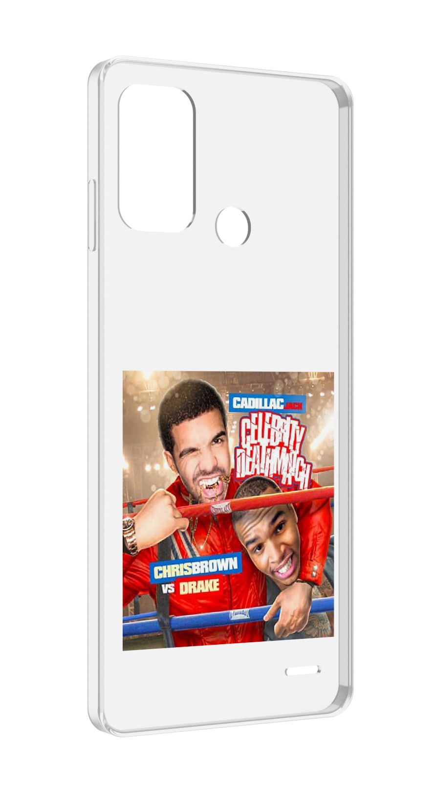 Чехол MyPads Drake & Chris Brown - Celebrity Deathmatch для ZTE Blade A52