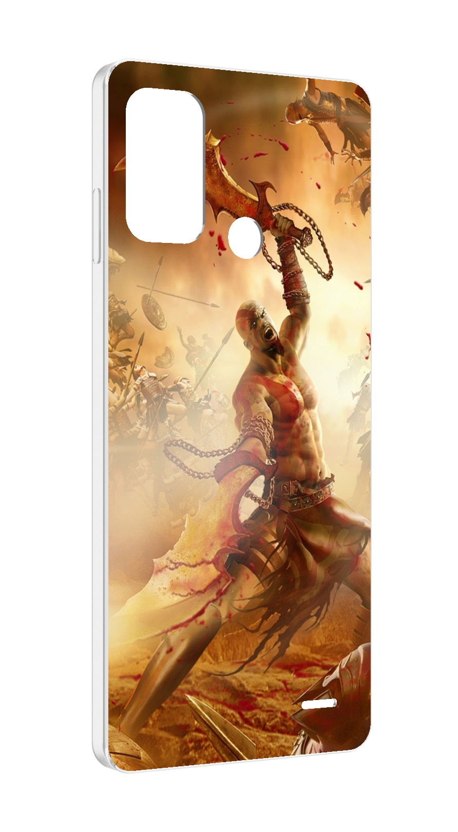 

Чехол MyPads God Of War III для ZTE Blade A52, Прозрачный, Tocco
