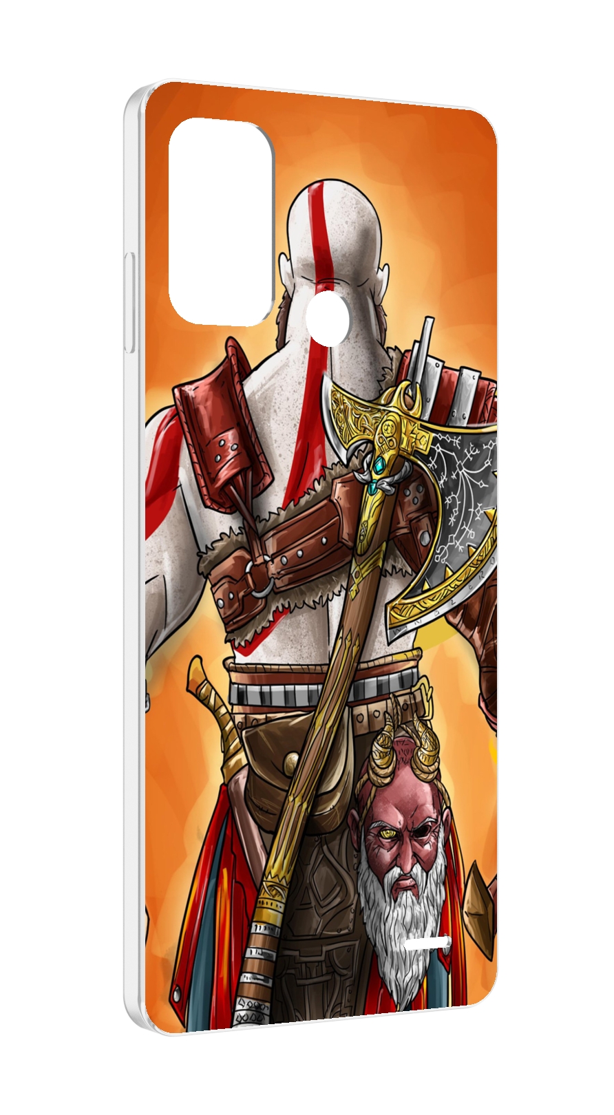 

Чехол MyPads God of War для ZTE Blade A52, Прозрачный, Tocco