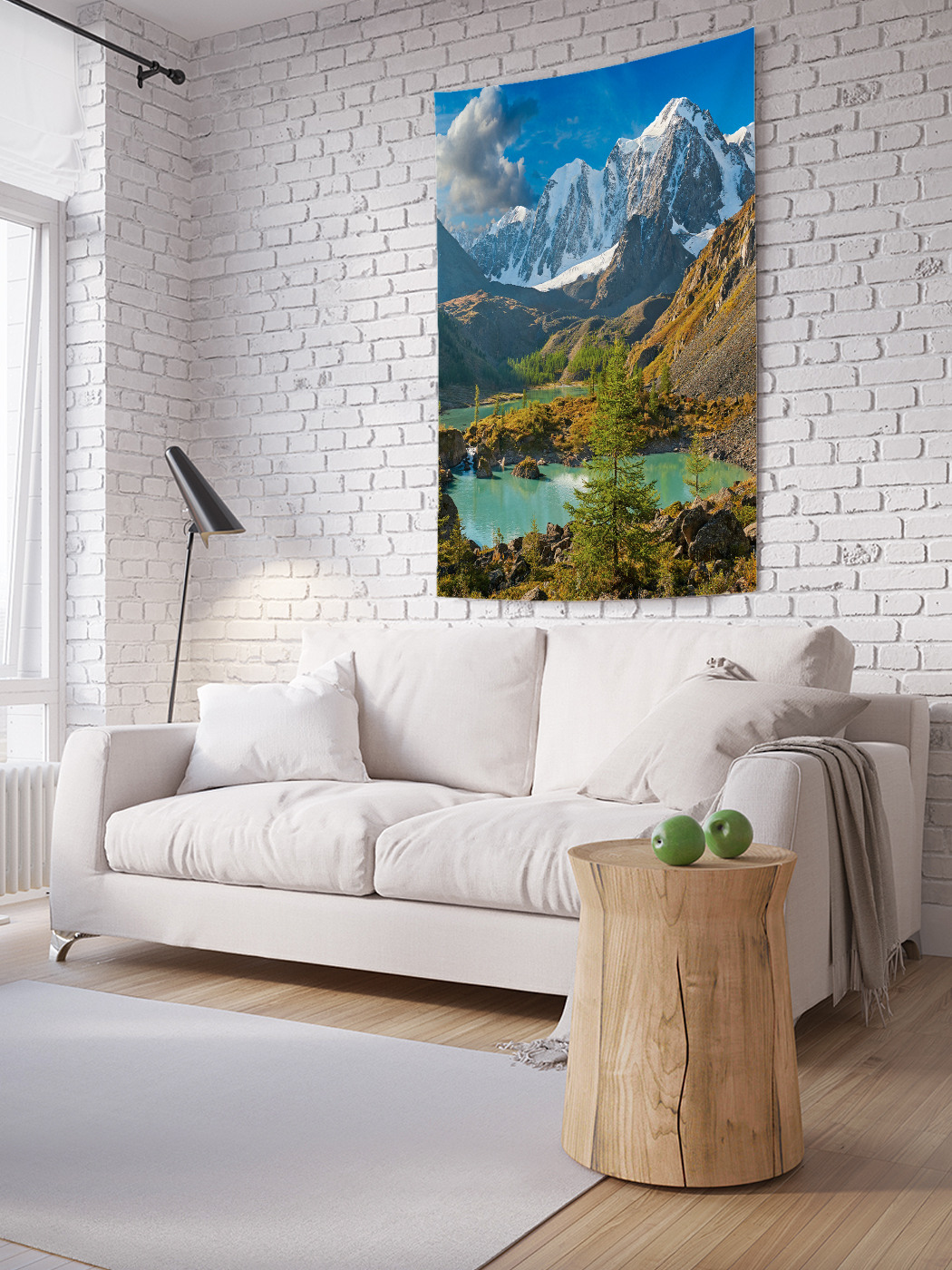 

Вертикальное фотопанно на стену JoyArty Дымные горы за лесом 100x150 см, Дымные горы за лесом