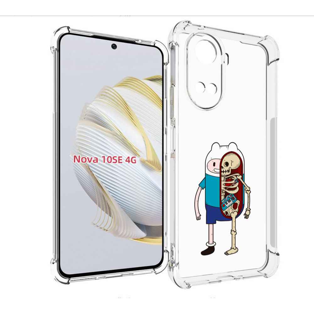 

Чехол MyPads Финн скелет для Huawei Nova 10 SE, Прозрачный, Tocco