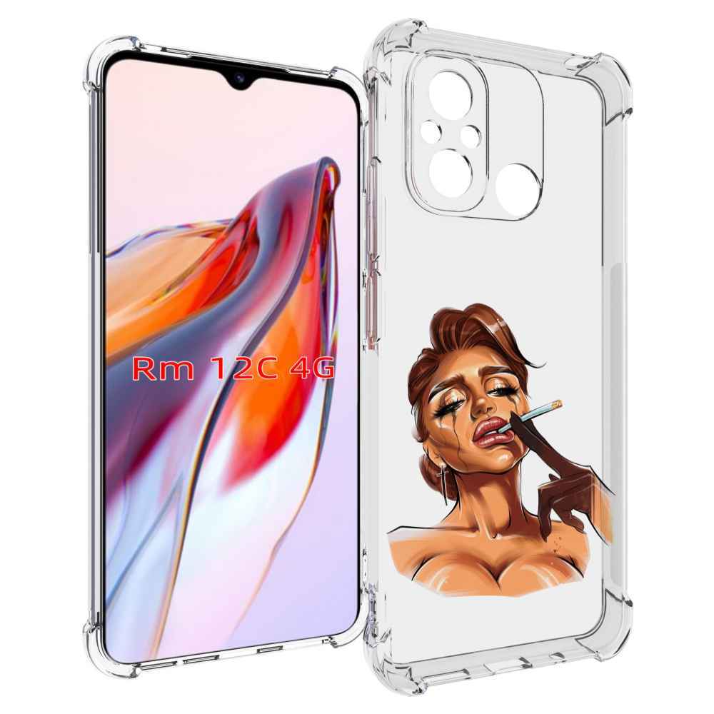 

Чехол MyPads плачущая-девушка-с-сигаретой женский для Xiaomi Redmi 12C / Poco C55, Tocco