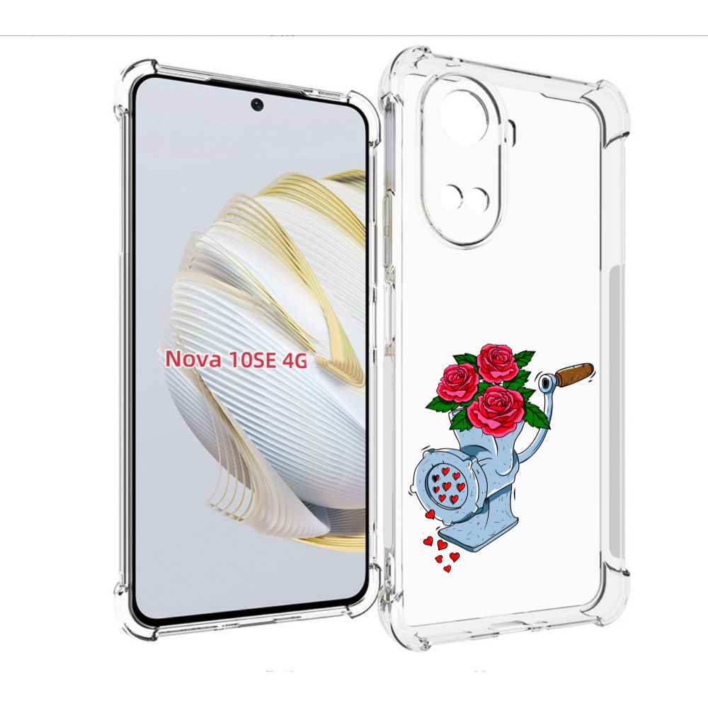 

Чехол MyPads Цветочные сердца для Huawei Nova 10 SE, Прозрачный, Tocco