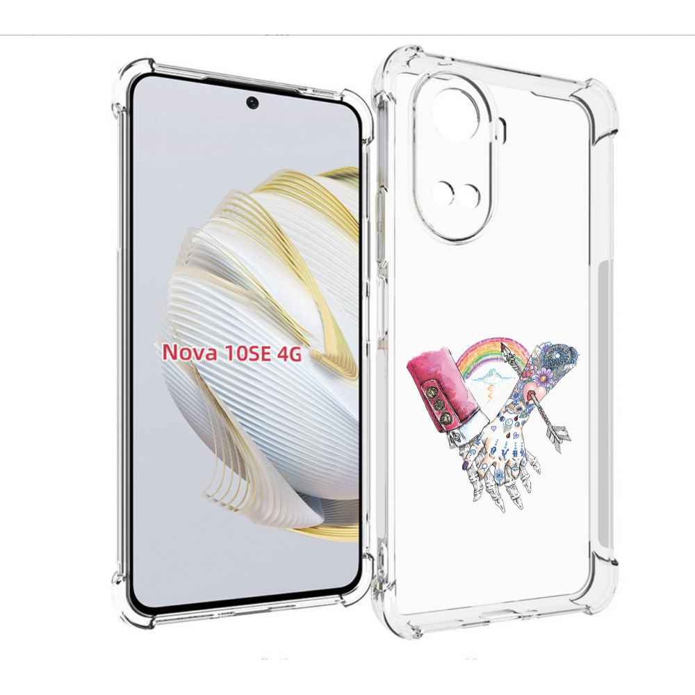 

Чехол MyPads абстракция руки в татуировках для Huawei Nova 10 SE, Прозрачный, Tocco