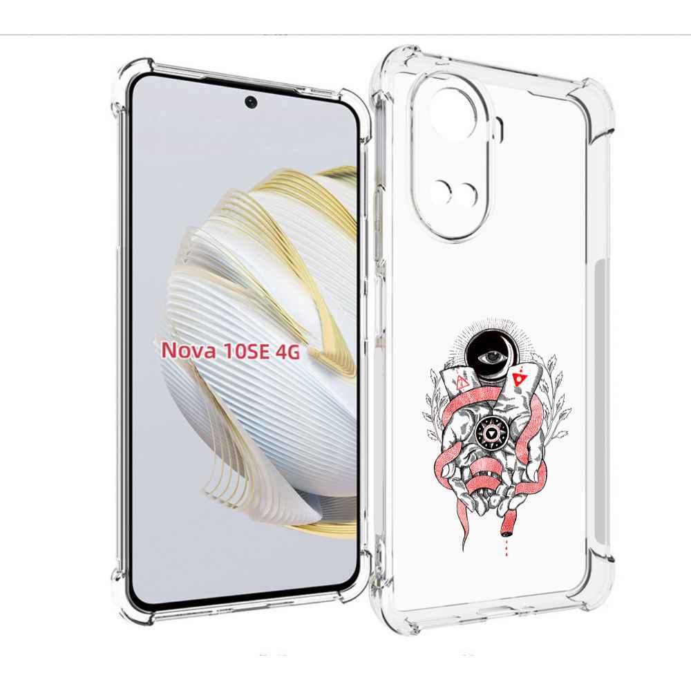

Чехол MyPads абстрация связанные руки для Huawei Nova 10 SE, Прозрачный, Tocco