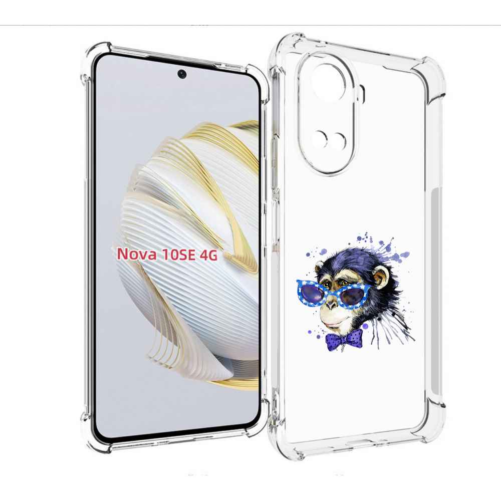 

Чехол MyPads акварельная обезьяна для Huawei Nova 10 SE, Прозрачный, Tocco