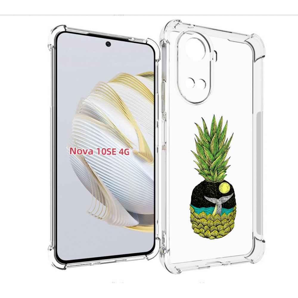 

Чехол MyPads ананас с китом для Huawei Nova 10 SE, Прозрачный, Tocco