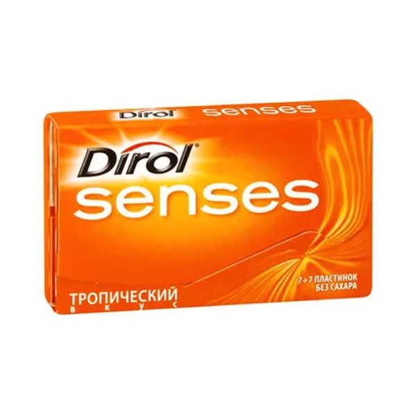 

Жевательная резинка Dirol Senses Тропический 27 г