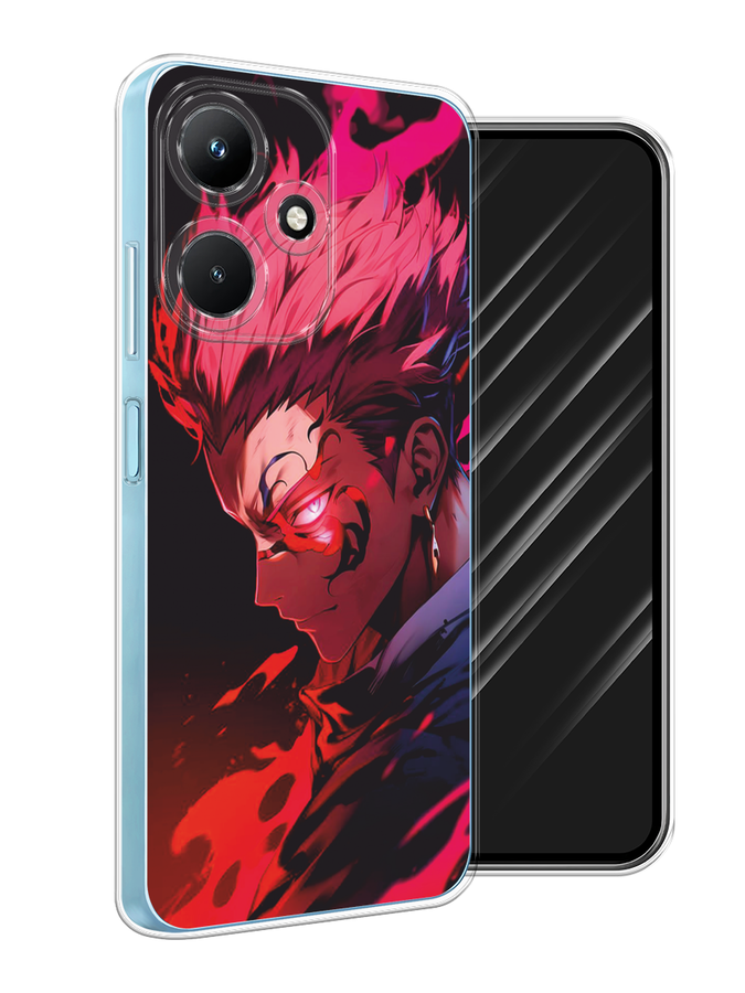 

Чехол Awog на Infinix Hot 30i "Взгляд Сукуны", Розовый;красный;черный, 3104150-1