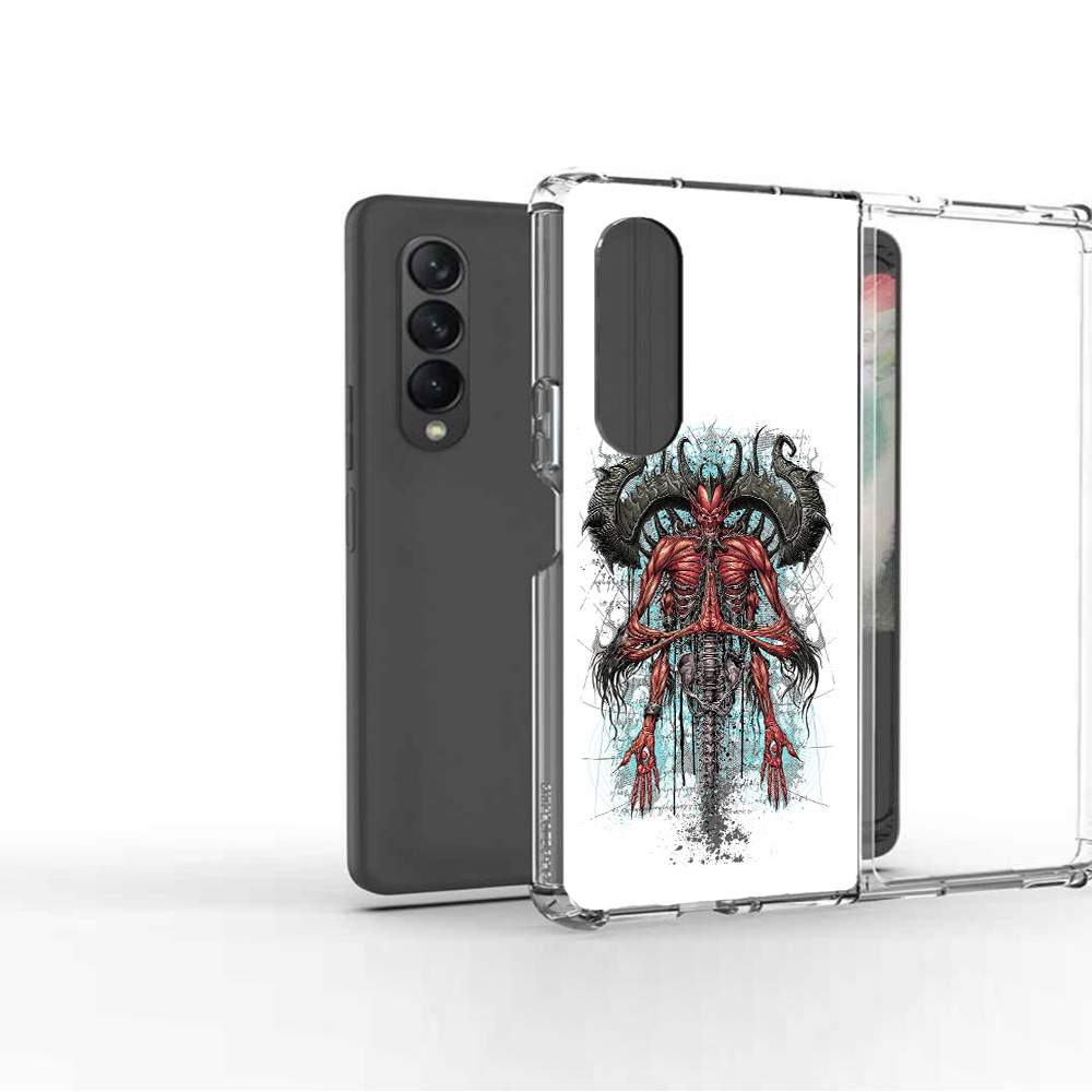 

Чехол MyPads Tocco для Samsung Galaxy Z Fold2 дьявол, Прозрачный, Tocco