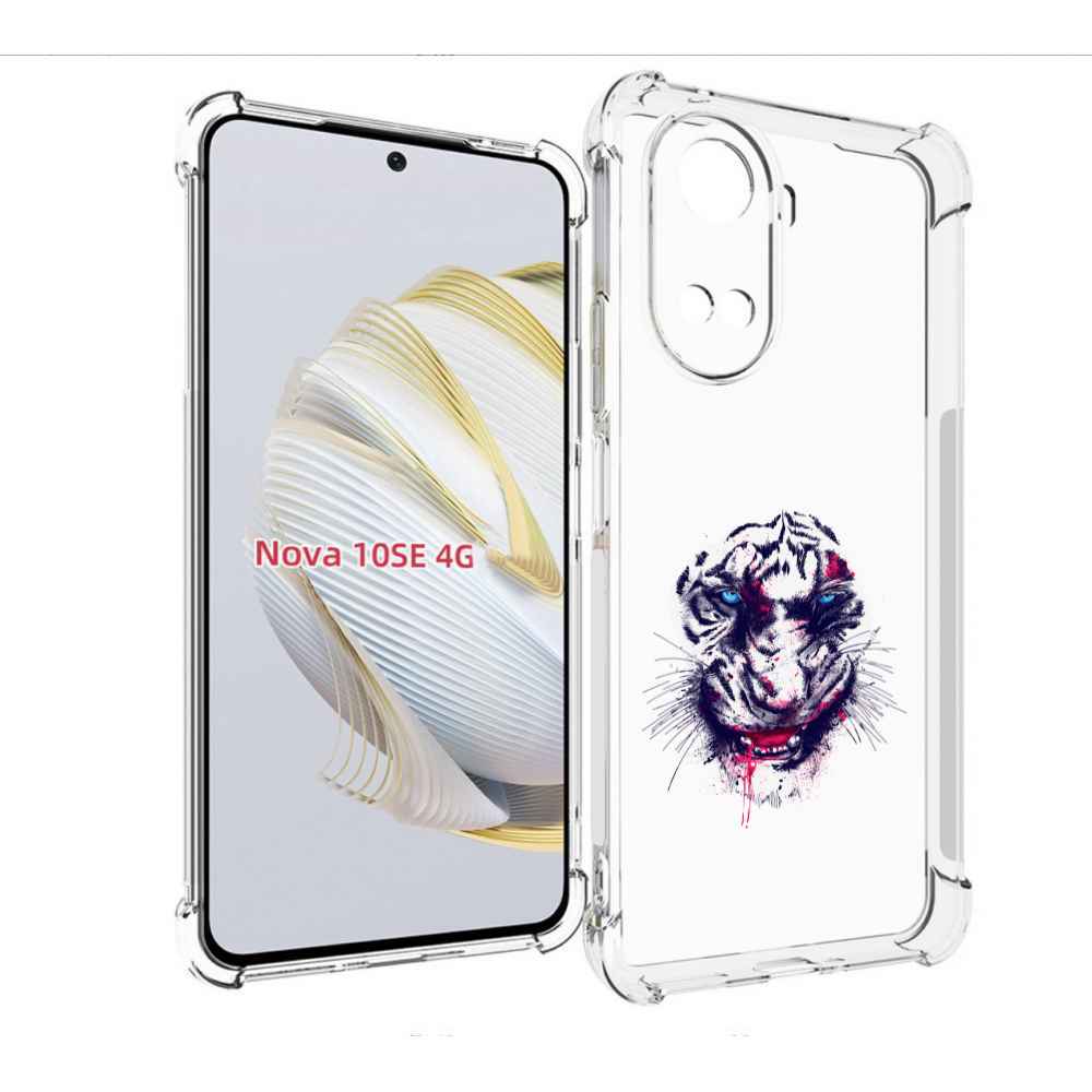 

Чехол MyPads безумный тигр для Huawei Nova 10 SE, Прозрачный, Tocco