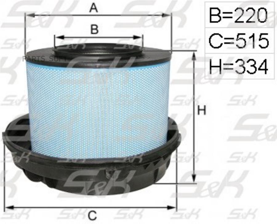 

S&K Фильтр воздушный