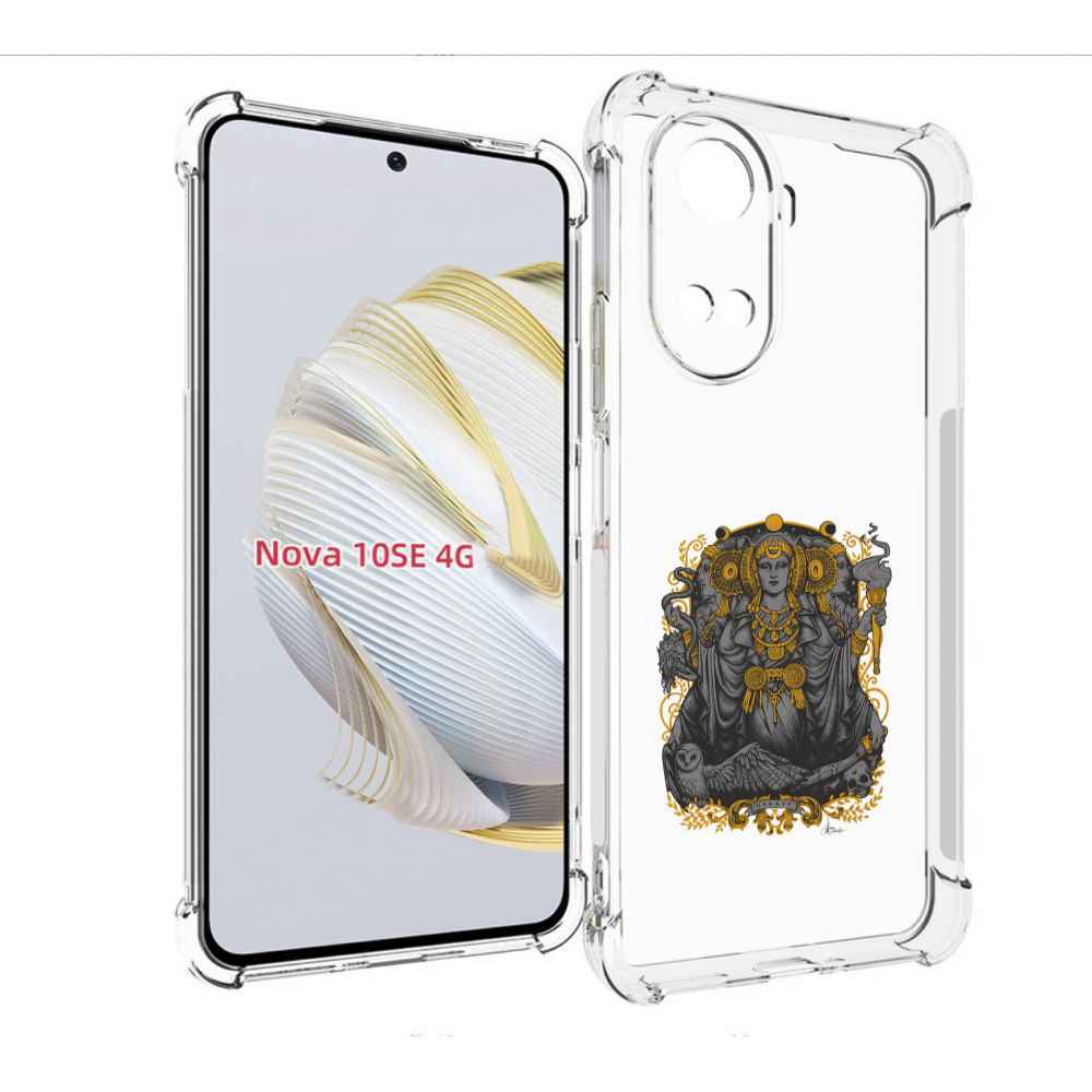 

Чехол MyPads божество с золотыми элементами для Huawei Nova 10 SE, Прозрачный, Tocco