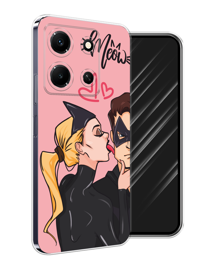 

Чехол Awog на Infinix Note 30i "Kiss of Cat Woman", Розовый;черный;бежевый, 3104350-1